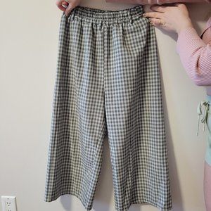 Cropped wide leg pants